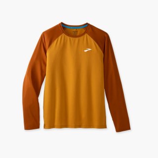 Brooks Atmosphere Long Sleeve 2.0 - Ocker/Haselnuss