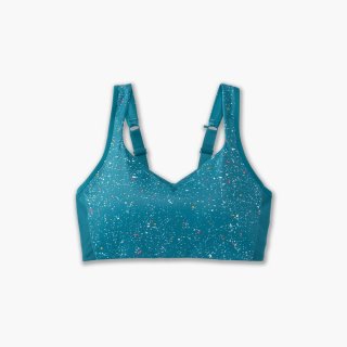 Brooks Convertible Sports Bra - Lagunen-Sprenkeldruck