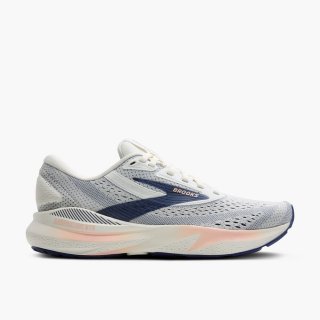 Brooks Adrenaline GTS 24 - Grau/Blaues Band/Pfirsich