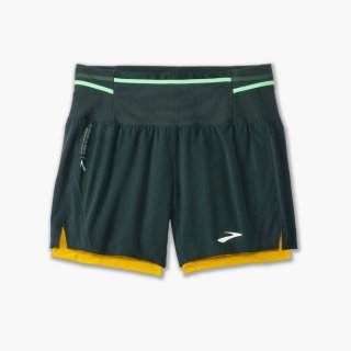 Brooks High Point 5" 2-in-1 Short 2.0 - Carbon/Zitronenchrom