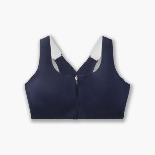 Brooks Dare Zip Run Bra - Marineblau