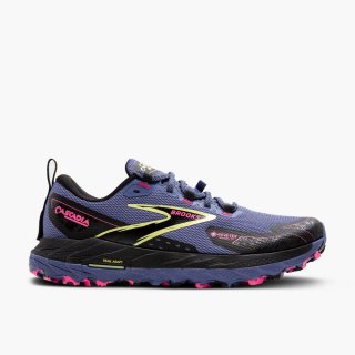 Brooks Cascadia 18 GTX - Graublau/Schwarz/Pink