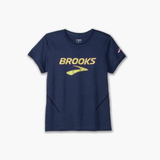 Brooks Distance Short Sleeve 3.0 - Ocean/Brooks