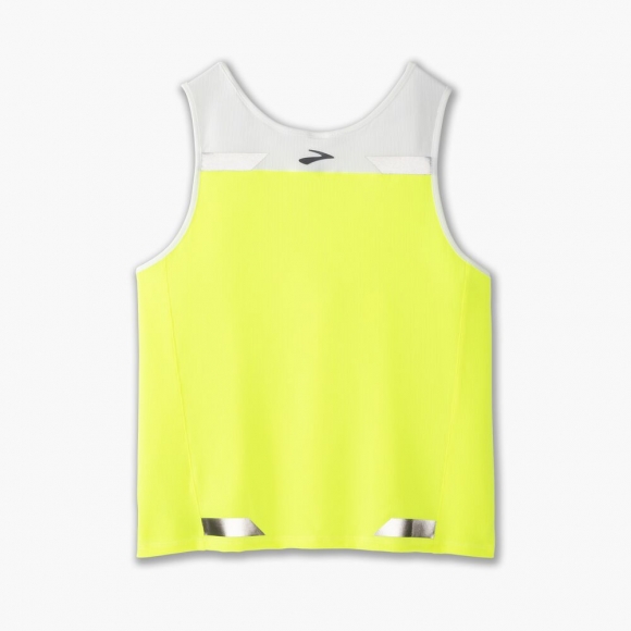 Brooks Run Visible Back-to-Front Tank - Weiß/Nightlife