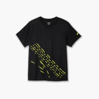 Brooks Distance Short Sleeve 3.0 - Schwarz/BR Logo