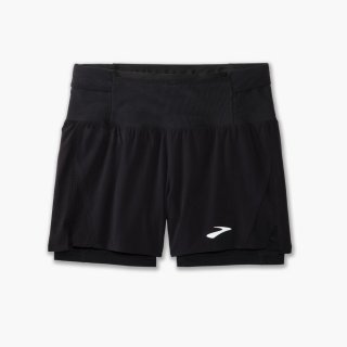 Brooks High Point 5" 2-in-1 Short 2.0 - Schwarz