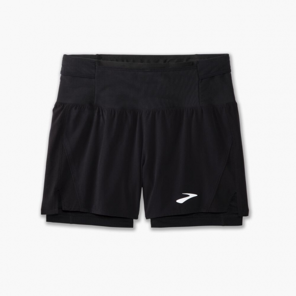 Brooks High Point 5" 2-in-1 Short 2.0 - Schwarz