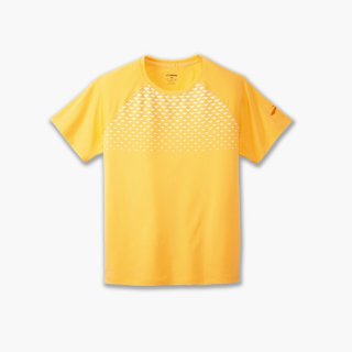 Brooks Atmosphere Short Sleeve 2.0 - Orange Pop/Tempo Print