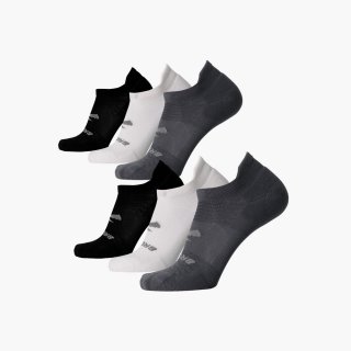 Brooks Run-In No Show 6-Pack - Asphalt/Weiß/Schwarz