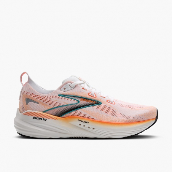 Brooks Glycerin GTS 22 - Weiß/Orange/Grünschiefer