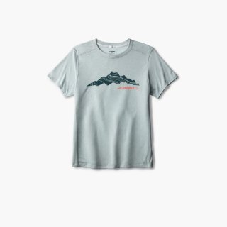 Brooks Distance Short Sleeve 3.0 - Hochblau/Außerhalb des Bereichs