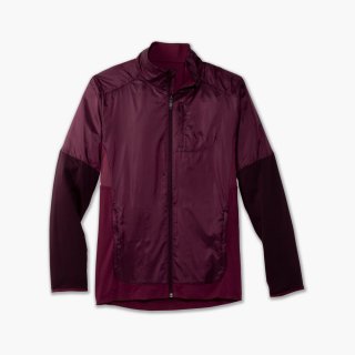 Brooks Fusion Hybrid Jacket - Sangria/Merlot