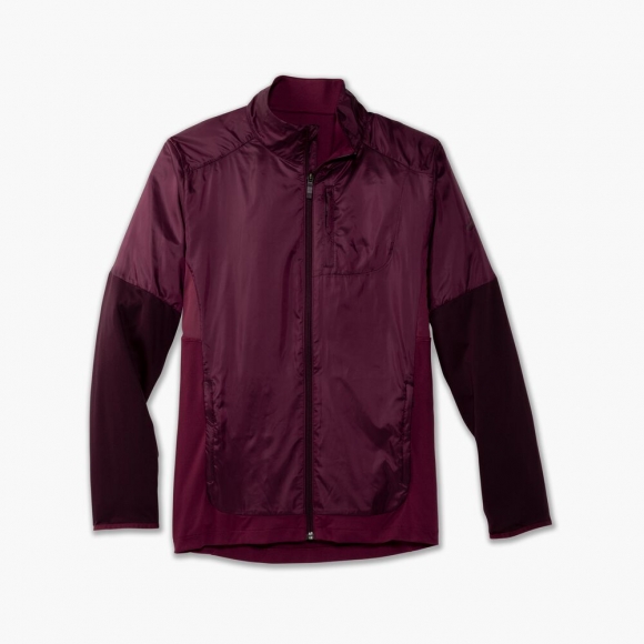 Brooks Fusion Hybrid Jacket - Sangria/Merlot