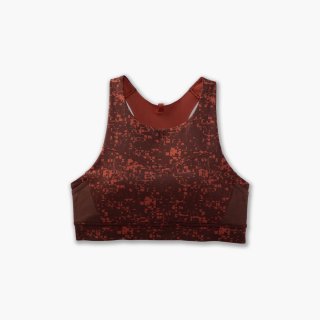 Brooks 3 Pocket Sports Bra - RR Glitch Print/Kupfer