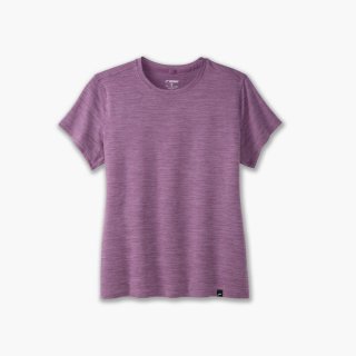 Brooks Luxe Short Sleeve - Hochwertige verwaschene Pflaume