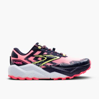 Brooks Caldera 7 - Pink/Peacoat/Sonniges Limettengrün