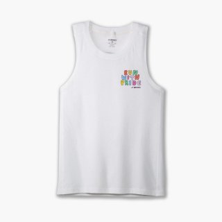Brooks Distance Tank 2.0 - Weiß Run Proud 23