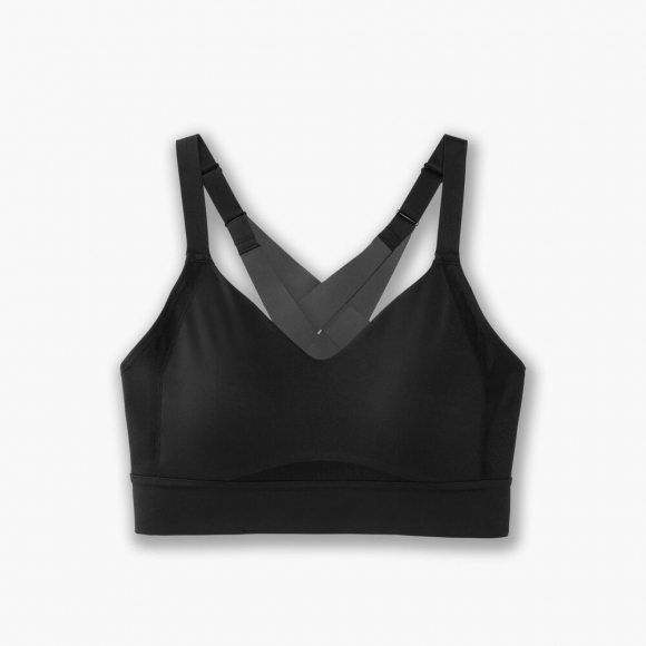 Brooks Interlace Sports Bra - Schwarz