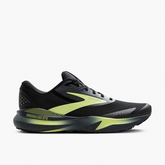 Brooks Adrenaline GTS 24 Weatherized - Schwarz/Ebenholz/Neugelb
