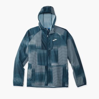 Brooks Canopy Jacket - Indigo Rush Altitude Print