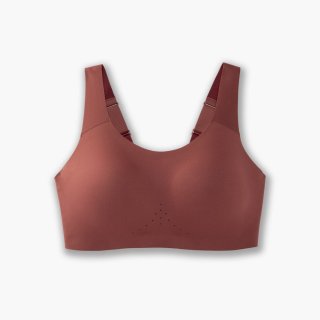 Brooks Dare Scoopback Run Bra - Terrakotta