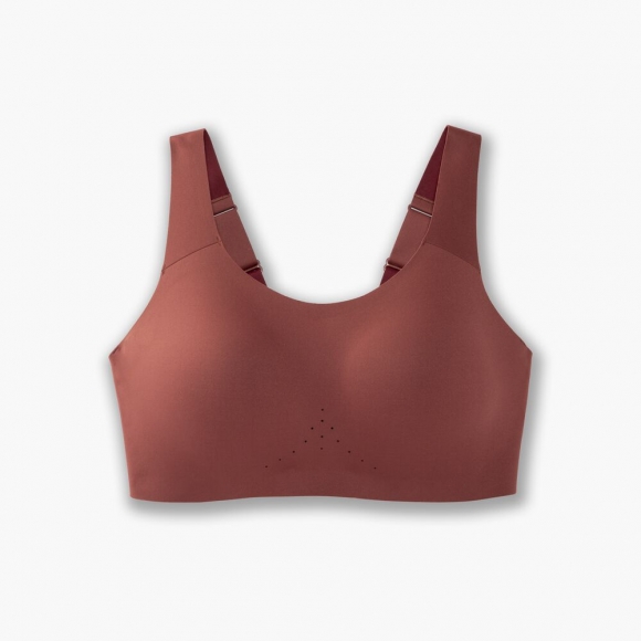 Brooks Dare Scoopback Run Bra - Terrakotta