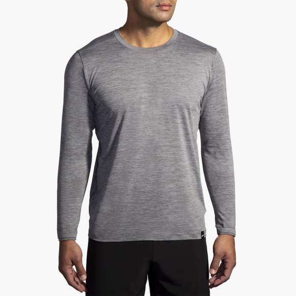Brooks Luxe Long Sleeve - Hochglanz Anthrazit