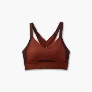 Brooks Interlace Sports Bra - Kupfer/Run Raisin