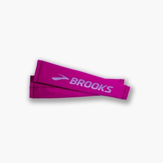 Brooks Source Midweight Arm Warmer - Magenta/Brooks Heliotrop