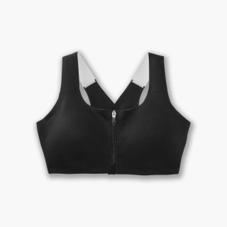Brooks Dare Zip Run Bra - Schwarz