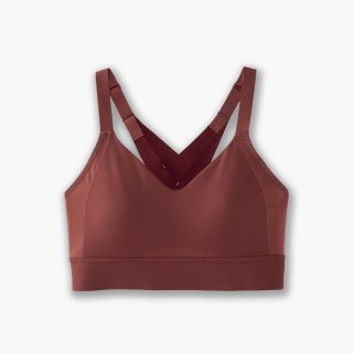 Brooks Interlace Sports Bra - Terrakotta