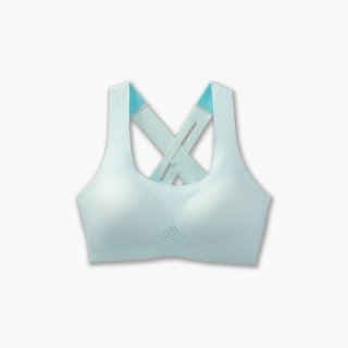 Brooks Crossback 2.0 Sports Bra - Eisblau/Blaugrün