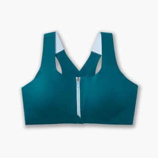 Brooks Dare Zip Run Bra - Meeresblau