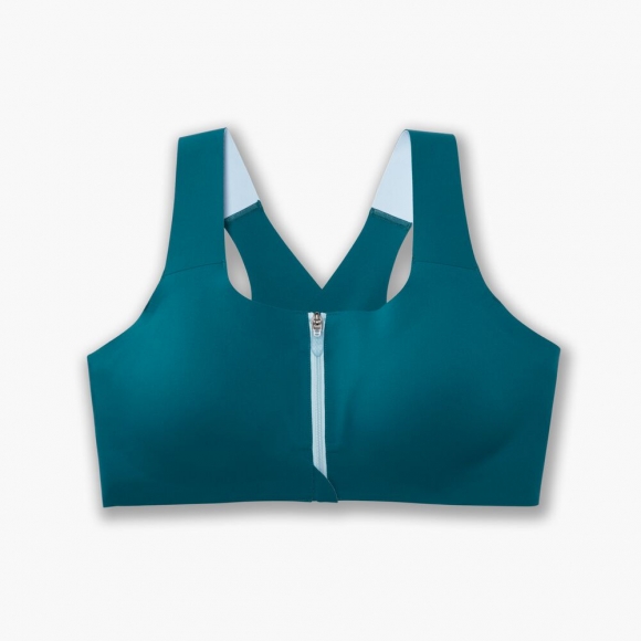 Brooks Dare Zip Run Bra - Meeresblau