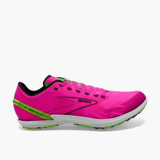 Brooks Draft XC Spikeless - Pink Glo/Grün/Schwarz