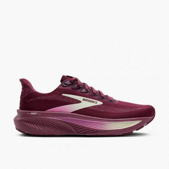 Brooks Ghost 17 - Burgunderrot/Pink/Grün