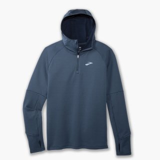 Brooks Notch Thermal Hoodie 2.0 - Blauschiefer