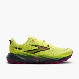 Brooks Cascadia 19 - Sonniges Limettengrün/Schwarz/Magenta