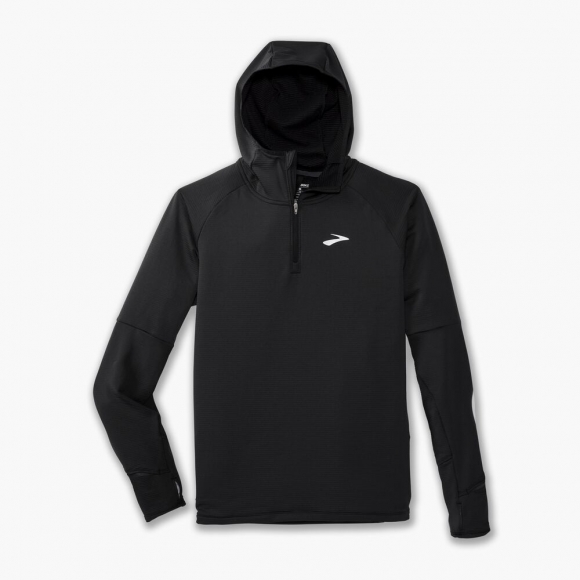 Brooks Notch Thermal Hoodie 2.0 - Schwarz
