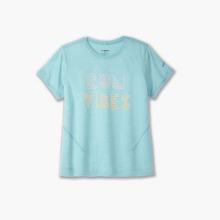 Brooks Distance Short Sleeve 3.0 - Aqua/Run Vibes