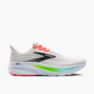 Brooks Ghost 17 - Weiß/Pink Clay/Gecko