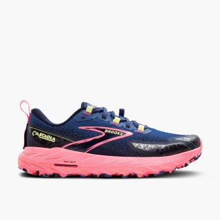 Brooks Cascadia 18 - Graublau/Pink/Sonniges Limettengrün
