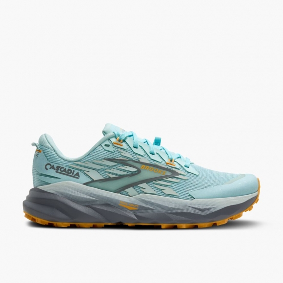 Brooks Cascadia 19 - Klarwasser/Grundierung Grau/Apricot