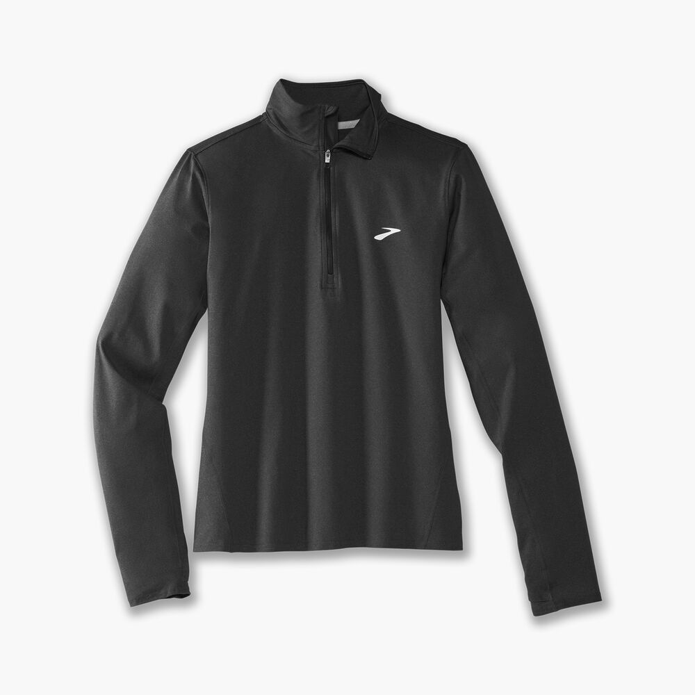 Brooks Dash 1/2 Zip 2.0 - Hochglanzschwarz