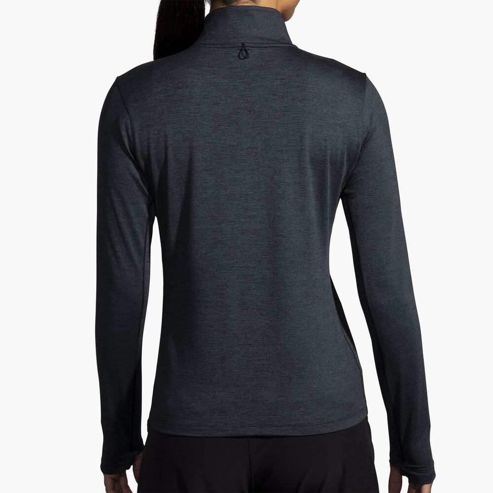 Brooks Dash 1/2 Zip 2.0 - Hochglanzschwarz