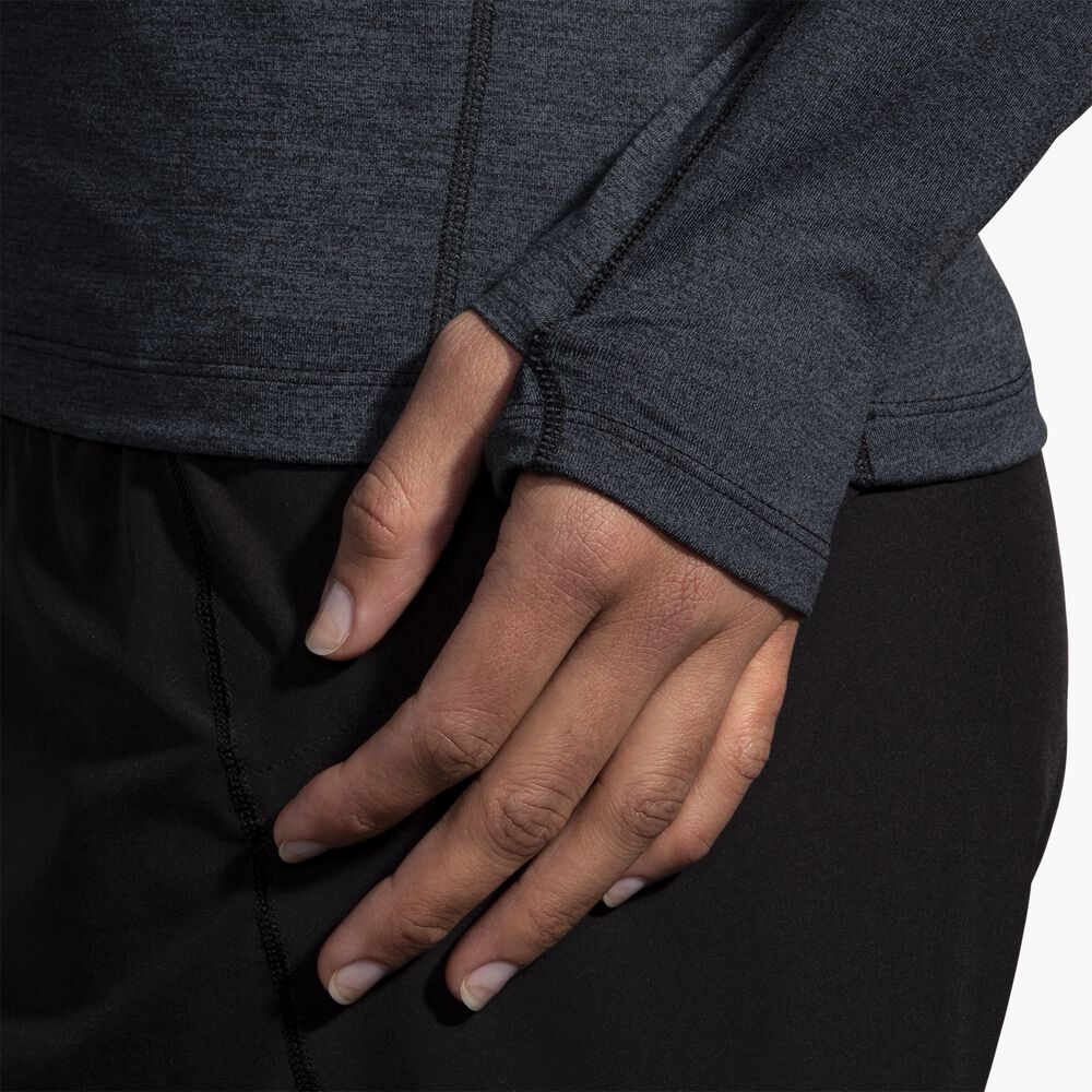 Brooks Dash 1/2 Zip 2.0 - Hochglanzschwarz