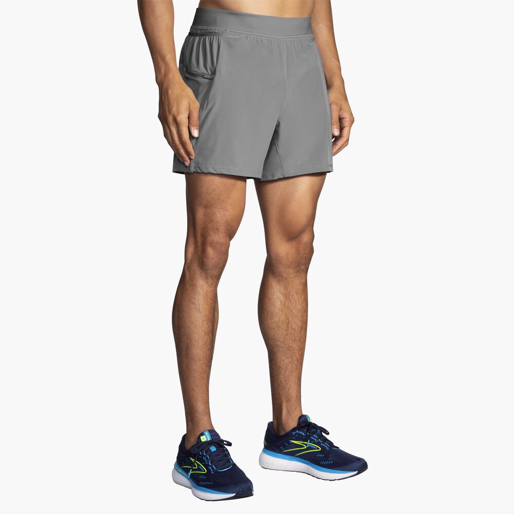 Brooks Sherpa 5" 2-in-1 Short - Stahl