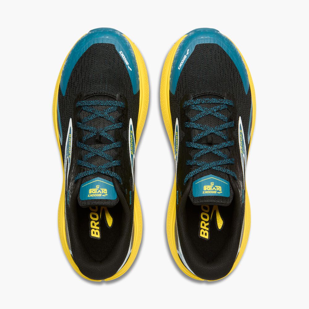 Brooks Divide 5 - Schwarz/Himmelblau/Quitte
