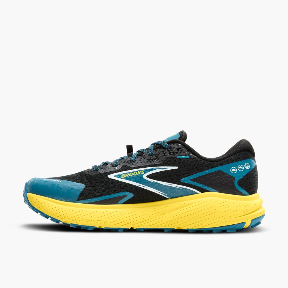 Brooks Divide 5 - Schwarz/Himmelblau/Quitte