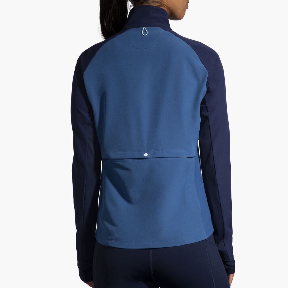 Brooks Fusion Hybrid Jacket - Marineblau/Ascheblau/Eisblau